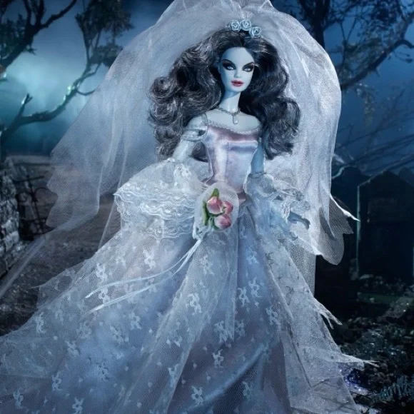 Haunted Beauty Zombie Bride Barbie Doll - Gold Label - Picture 2 of 14